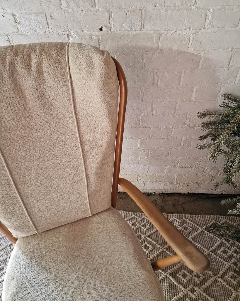 Pair Mid Century Ercol No 835 Evergreen Armchair