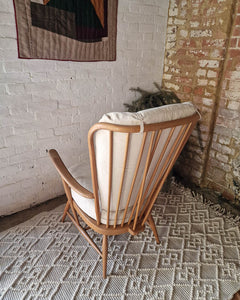 Pair Mid Century Ercol No 835 Evergreen Armchair