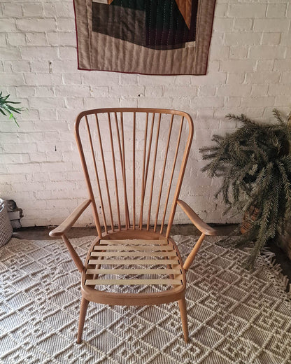 Pair Mid Century Ercol No 835 Evergreen Armchair