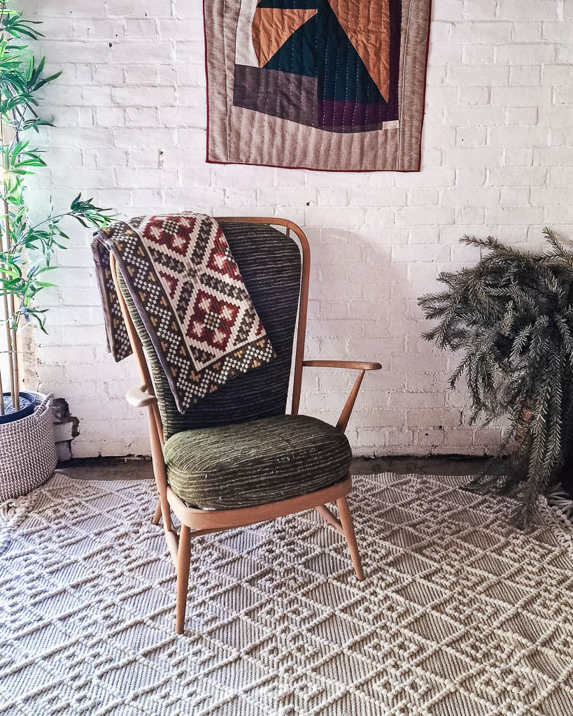 Mid Century Ercol No 478 Evergreen Armchair