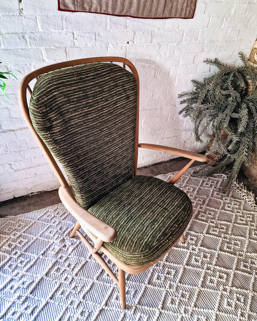 Mid Century Ercol No 478 Evergreen Armchair