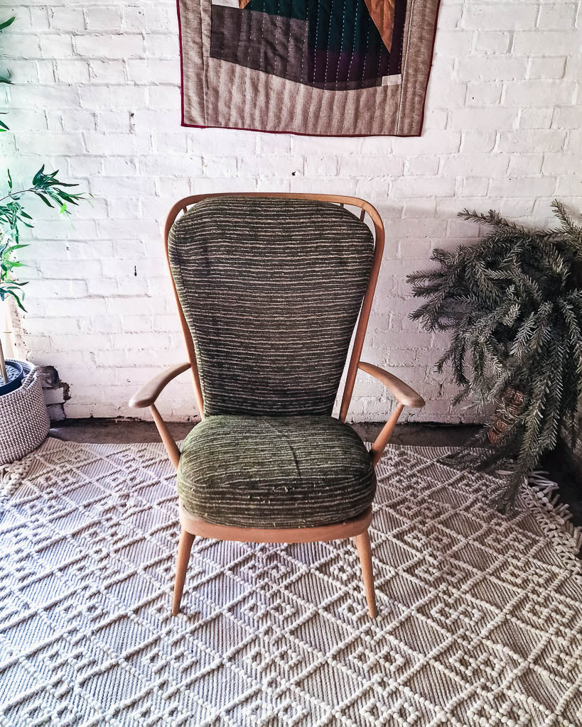 Mid Century Ercol No 478 Evergreen Armchair