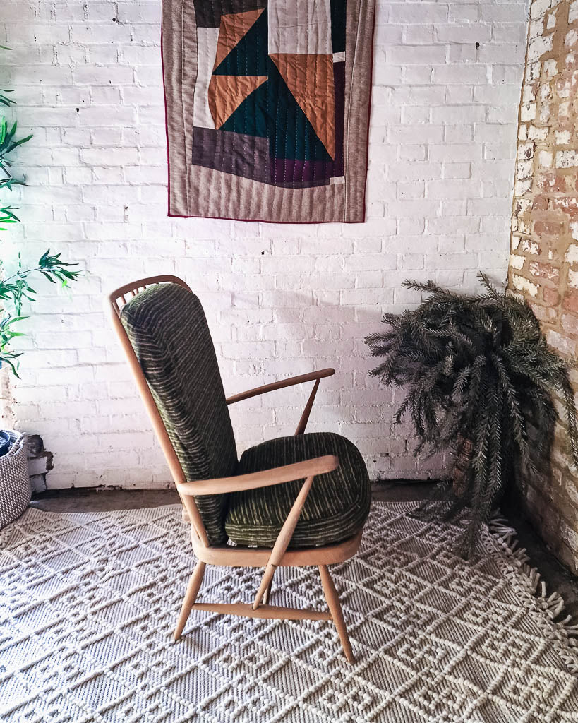 Mid Century Ercol No 478 Evergreen Armchair
