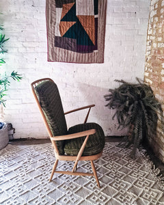 Mid Century Ercol No 478 Evergreen Armchair