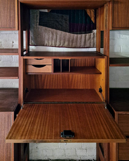 Mid Century Danish Teak Bookcase / Display Cabinet
