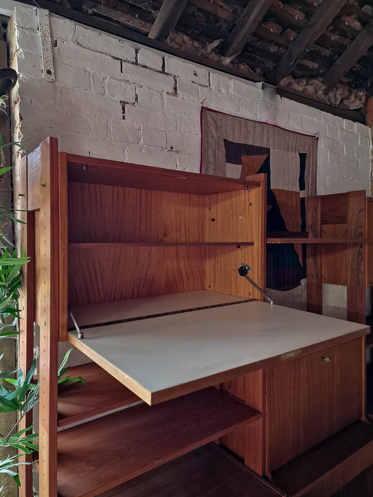 Mid Century Danish Teak Bookcase / Display Cabinet