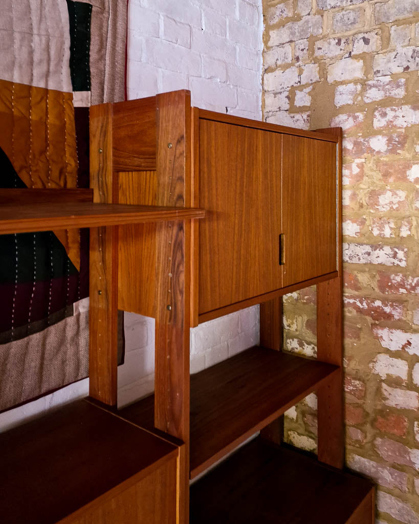 Mid Century Danish Teak Bookcase / Display Cabinet