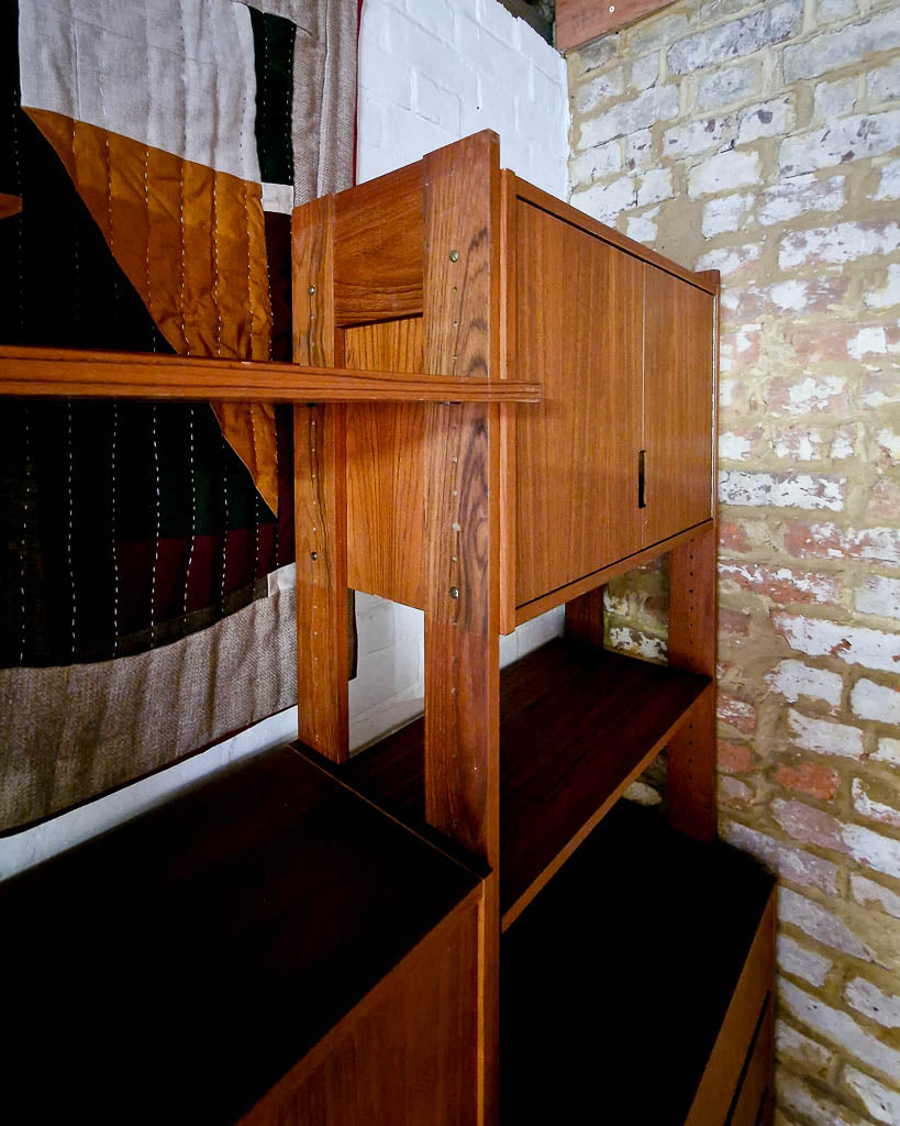Mid Century Danish Teak Bookcase / Display Cabinet