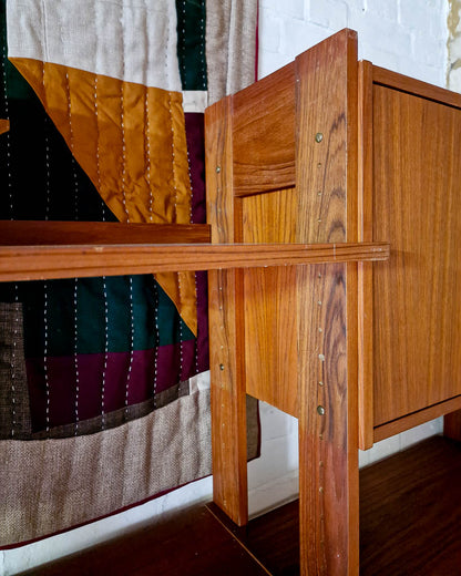 Mid Century Danish Teak Bookcase / Display Cabinet