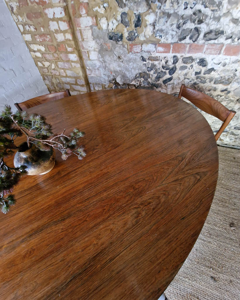 Mid Century Rosewood & Afromosia Dining Table & Four Chairs