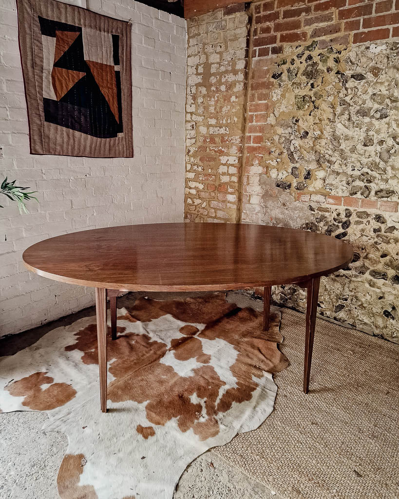 Mid Century Rosewood & Afromosia Dining Table & Four Chairs