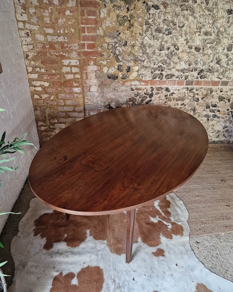 Mid Century Rosewood & Afromosia Dining Table & Four Chairs