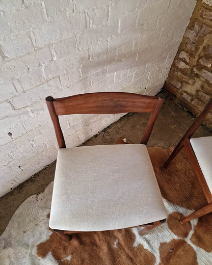 Mid Century Rosewood & Afromosia Dining Table & Four Chairs