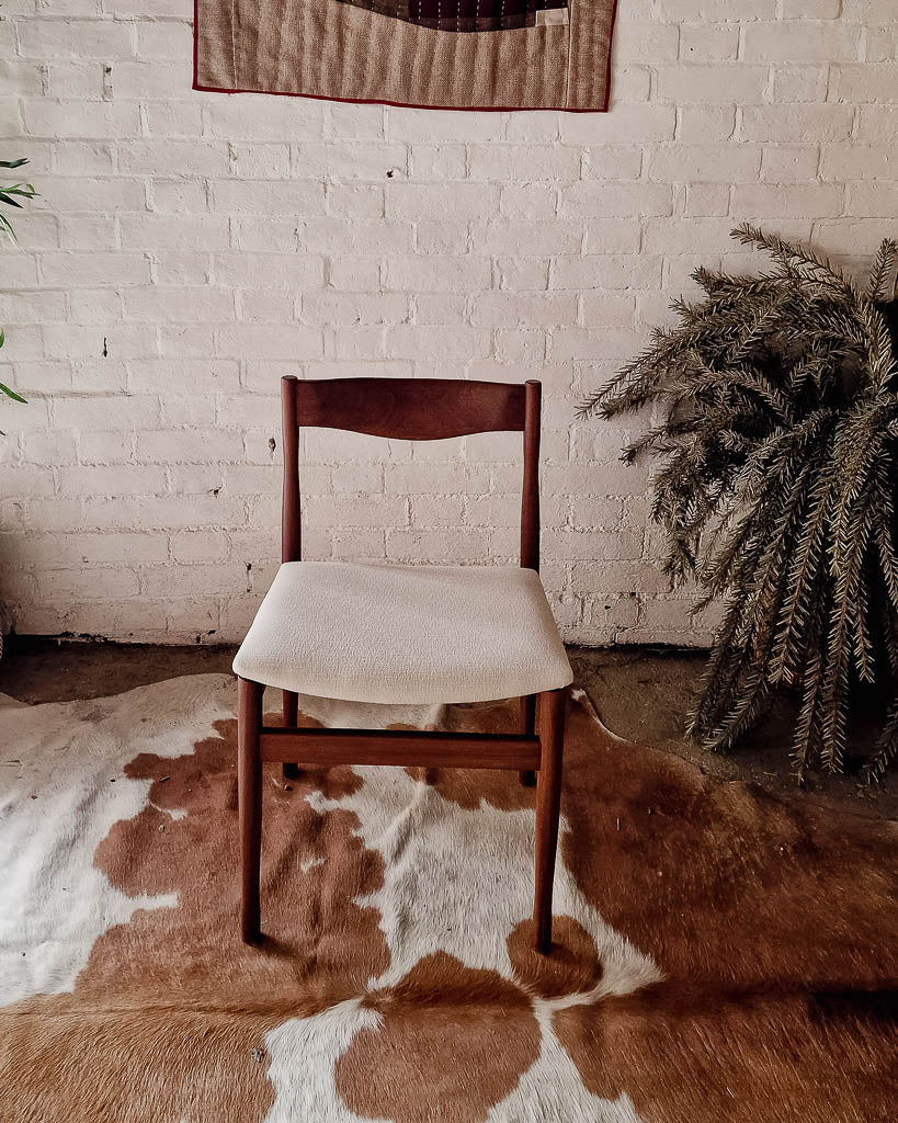 Mid Century Rosewood & Afromosia Dining Table & Four Chairs