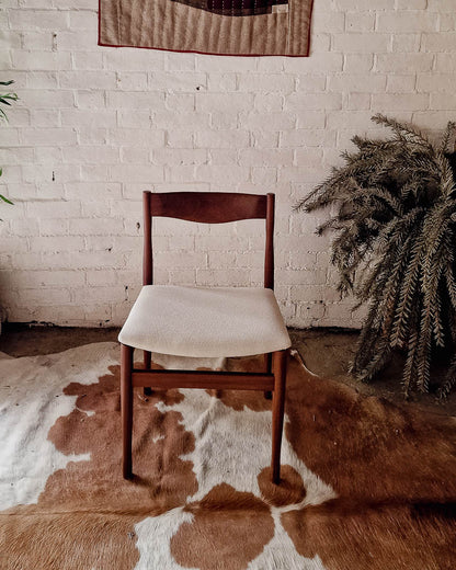 Mid Century Rosewood & Afromosia Dining Table & Four Chairs