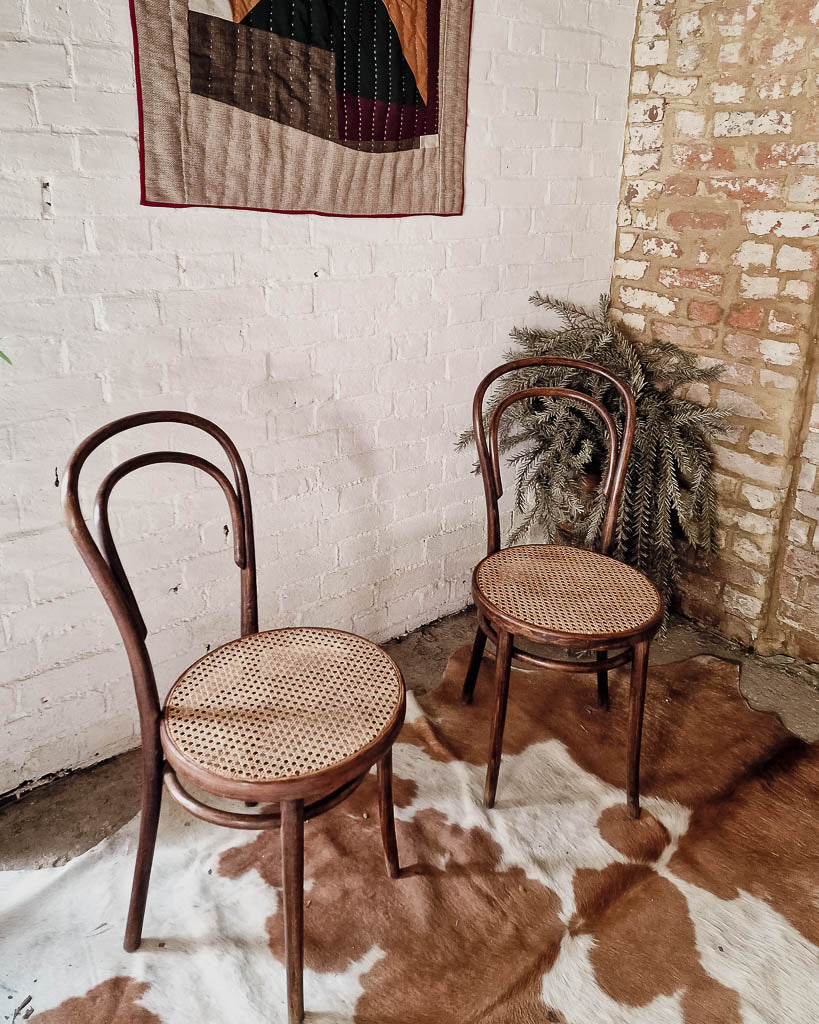 Thonet No.18 Bentwood & Cane Chairs (Pair)