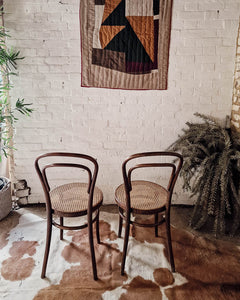 Thonet No.18 Bentwood & Cane Chairs (Pair)