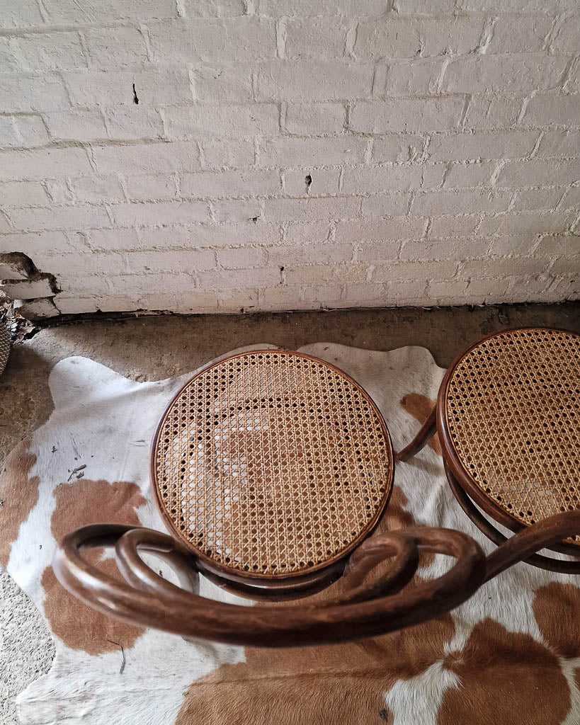 Thonet No.18 Bentwood & Cane Chairs (Pair)