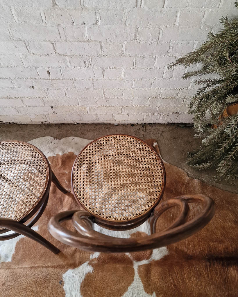 Thonet No.18 Bentwood & Cane Chairs (Pair)
