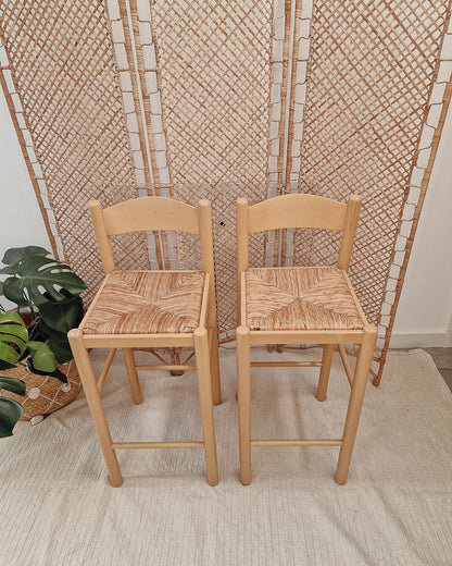 Mid Century Habitat Kitchen / Bar Stools (Pair)