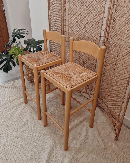 Mid Century Habitat Kitchen / Bar Stools (Pair)
