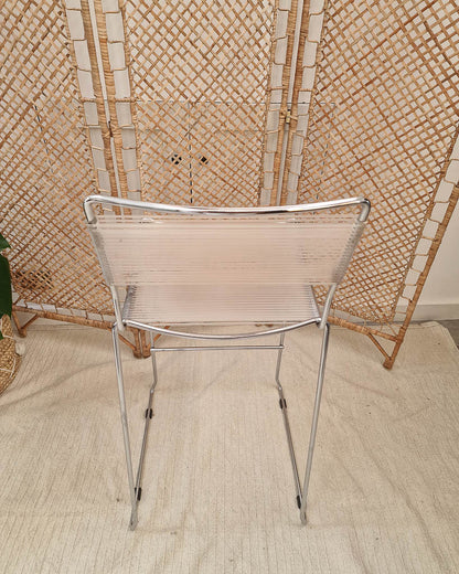 Mid Century Spaghetti Chrome Kitchen / Bar Stools (Pair)