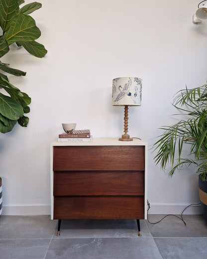Mid Century Scandinavian Onxy Table Lamp