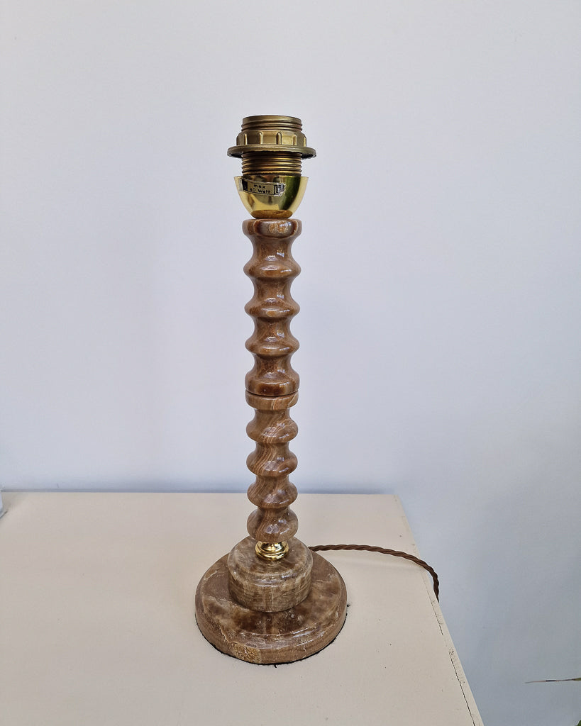 Mid Century Scandinavian Onxy Table Lamp