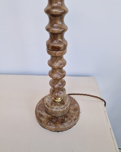 Mid Century Scandinavian Onxy Table Lamp