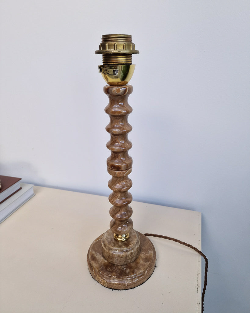 Mid Century Scandinavian Onxy Table Lamp