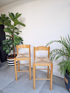 Mid Century Habitat Kitchen / Bar Stools (Pair)