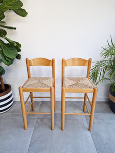 Mid Century Habitat Kitchen / Bar Stools (Pair)