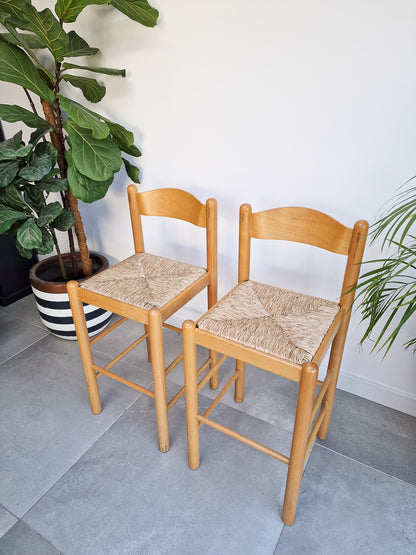 Mid Century Habitat Kitchen / Bar Stools (Pair)