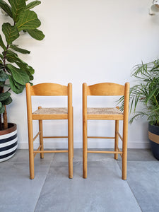Mid Century Habitat Kitchen / Bar Stools (Pair)