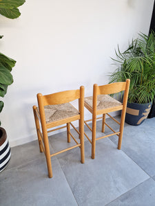 Mid Century Habitat Kitchen / Bar Stools (Pair)