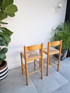 Mid Century Habitat Kitchen / Bar Stools (Pair)