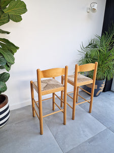 Mid Century Habitat Kitchen / Bar Stools (Pair)