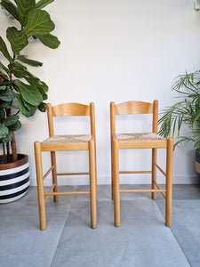 Mid Century Habitat Kitchen / Bar Stools (Pair)