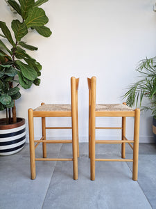 Mid Century Habitat Kitchen / Bar Stools (Pair)