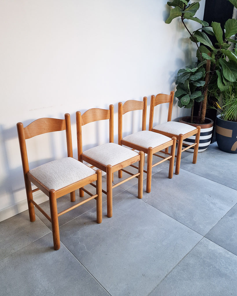 Mid Century Beech Habitat Dining Chairs