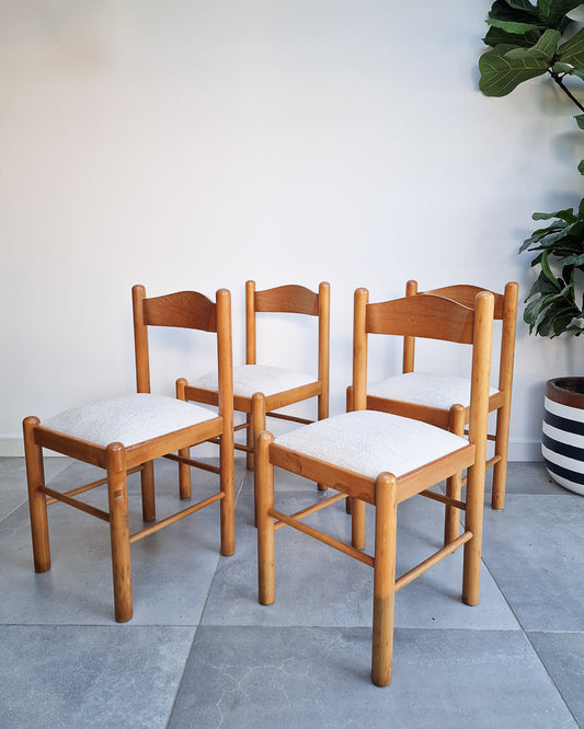 Mid Century Beech Habitat Dining Chairs