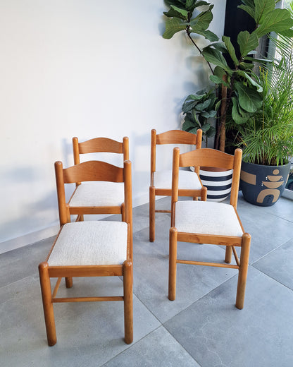 Mid Century Beech Habitat Dining Chairs