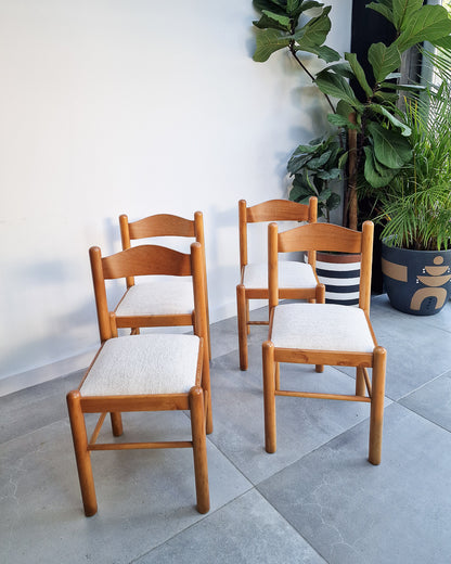 Mid Century Beech Habitat Dining Chairs