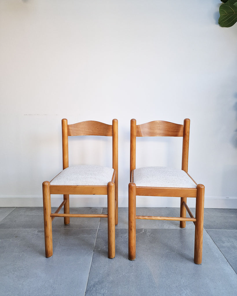 Mid Century Beech Habitat Dining Chairs