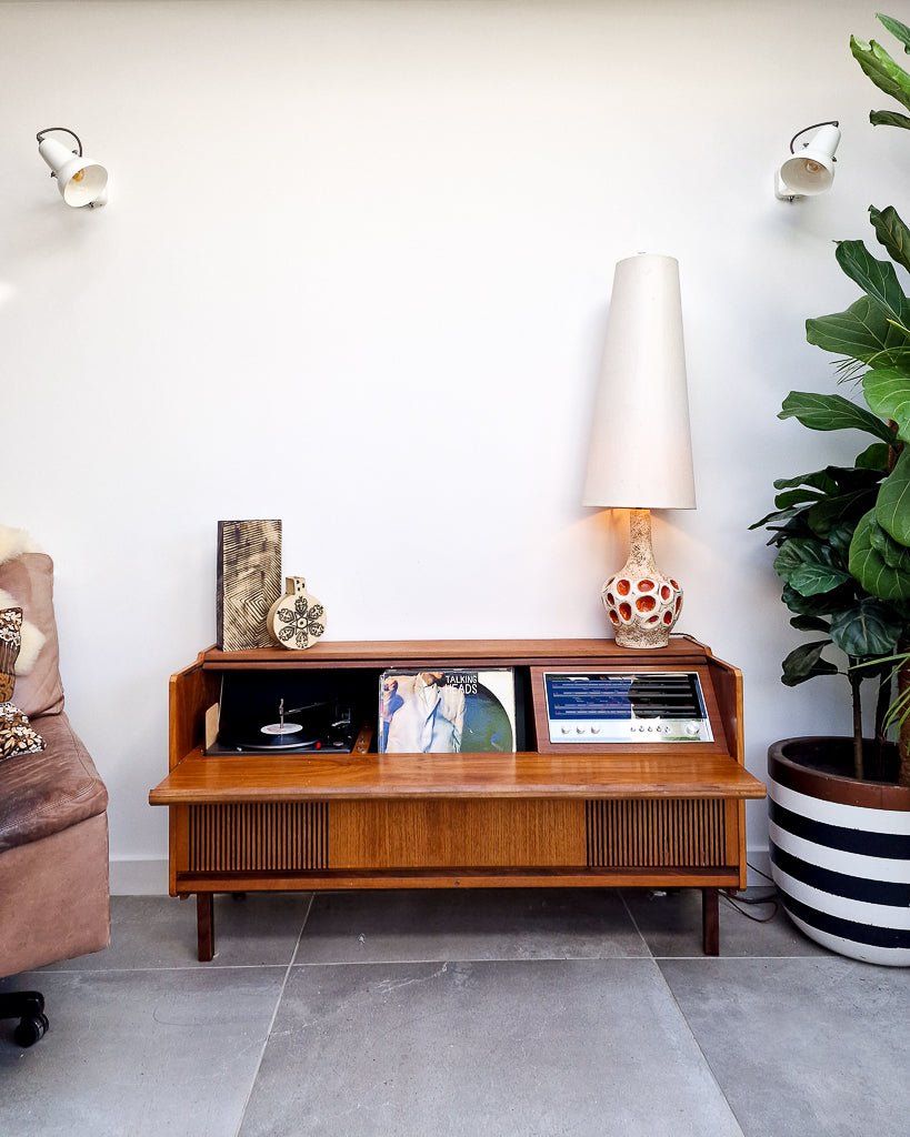 Mid Century Chalkware Table Lamp