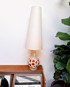 Mid Century Chalkware Table Lamp