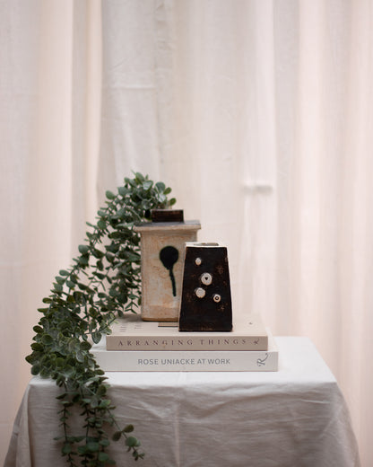 Mid Century Studio Ceramic Pottery Vase Set