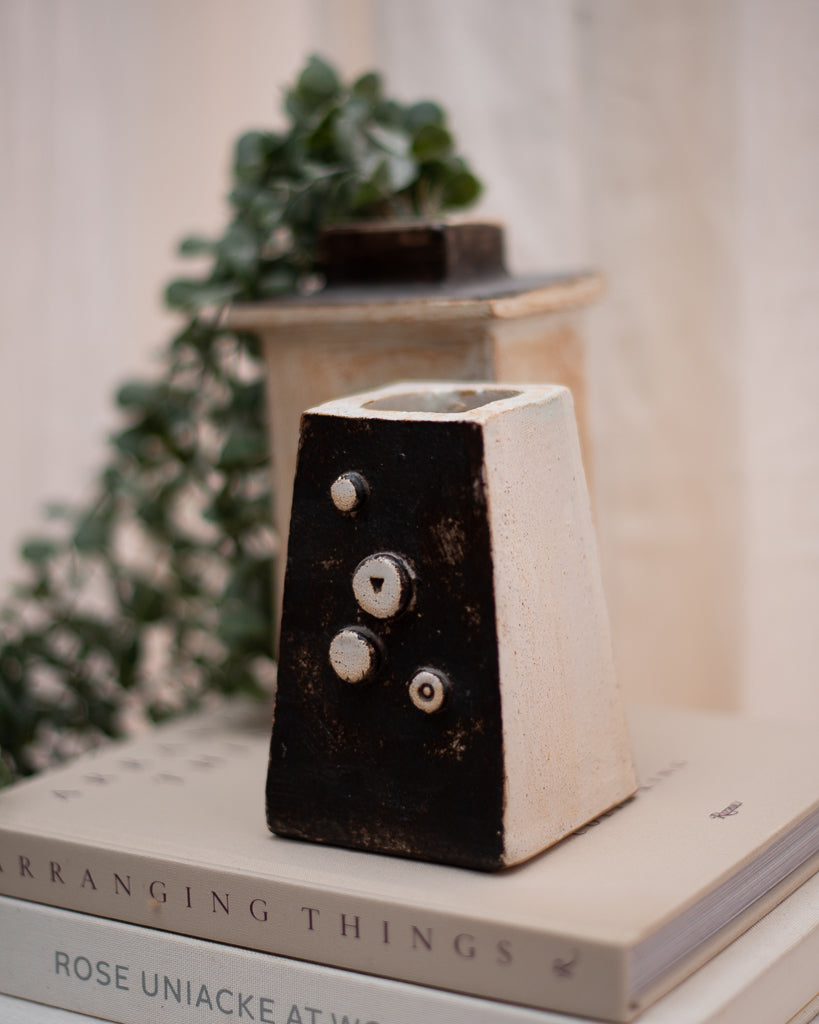 Mid Century Studio Ceramic Pottery Vase Set