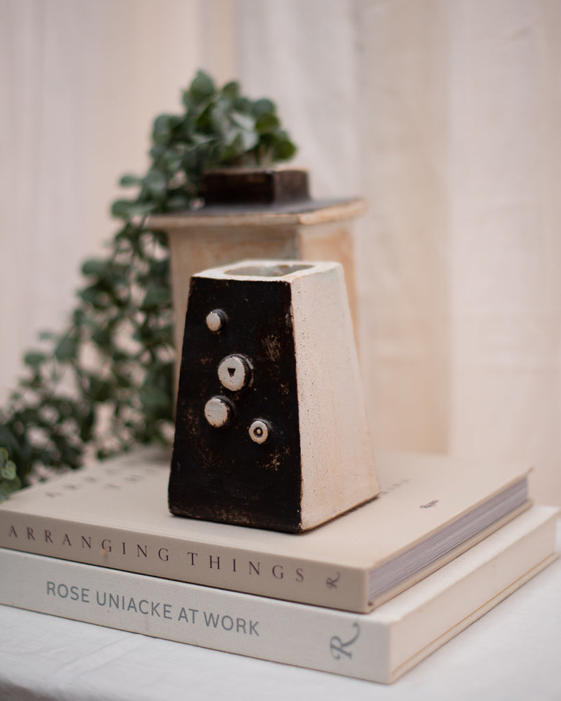 Mid Century Studio Ceramic Pottery Vase Set