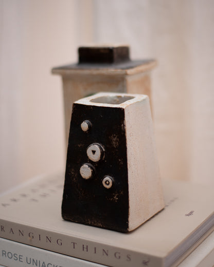 Mid Century Studio Ceramic Pottery Vase Set